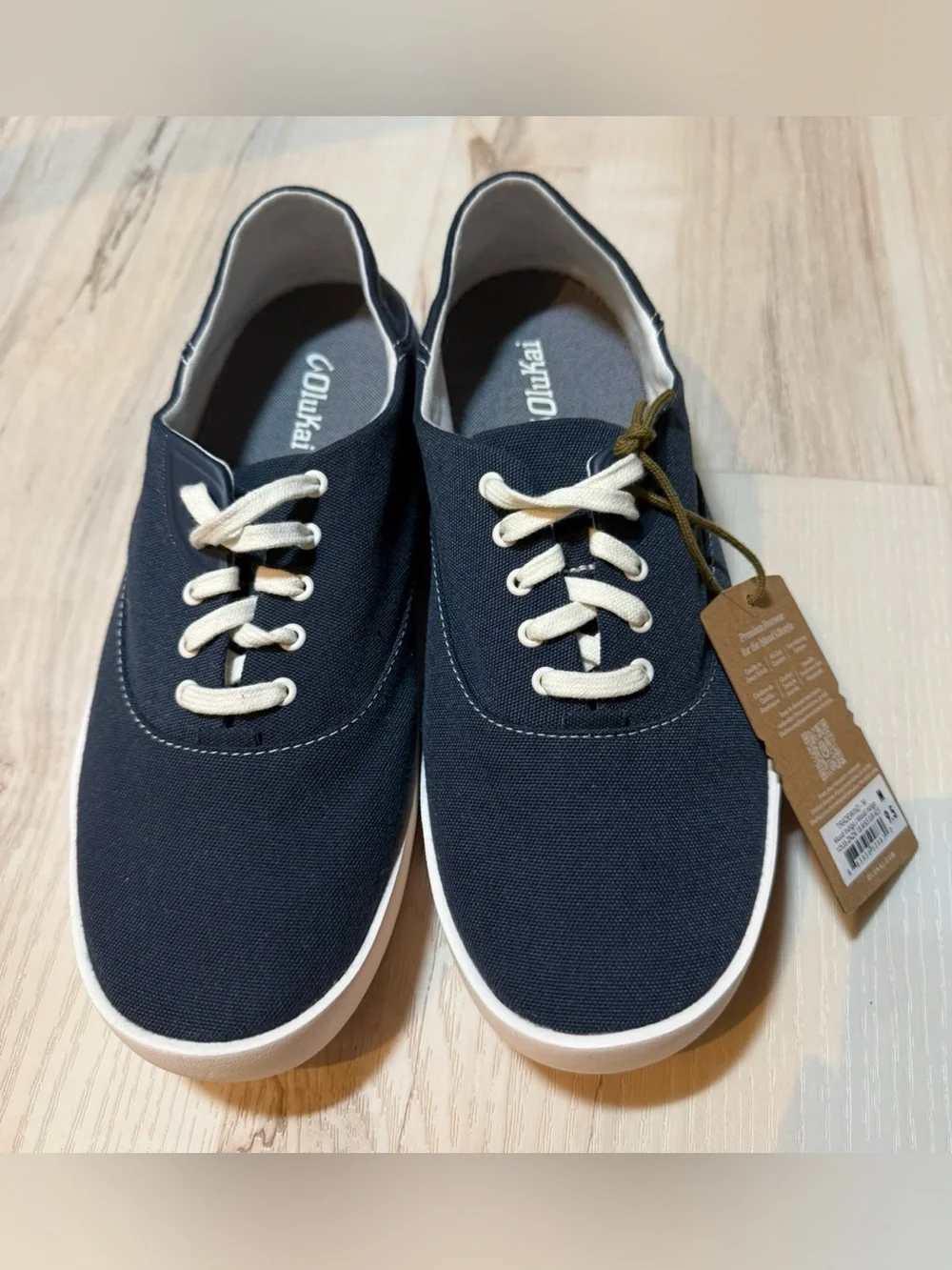 OluKai Men’s Tradewind Sneaker in Indigo Blue, Size 9.5. BRAND NEW - Picture 3 of 8